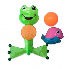 Лягушка-мельница для ванной, в наборе с аксессуарами  – Веселое купание (Abtoys, PT-00532)