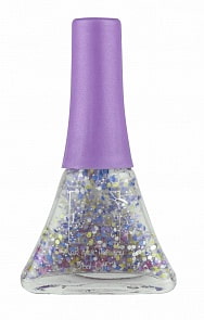 Лак для ногтей peel-off из серии  Конфетти-Микс, сиренево-голубой микс со звездочками, 5,5 мл (Lukky, Т16752)