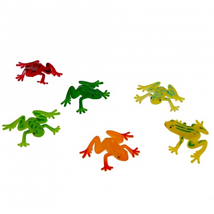 Набор из пластизоля – Лягушки, 6 фигурок  