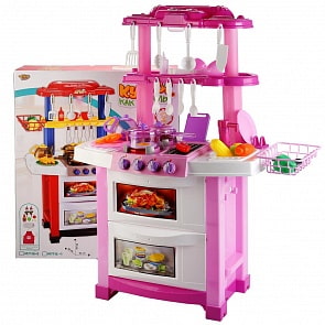 Игровой набор – Кухня, свет и звук, аксессуары (Yako, YTM7116-2sim)