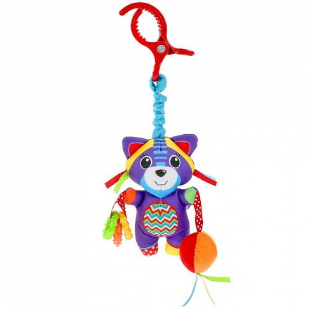 Текстильная игрушка-подвеска Енот с погремушками 