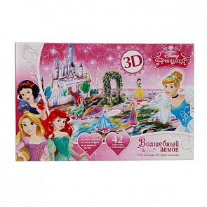 Настольная 3d игра-ходилка «Принцессы Дисней» (Умка, 4690590060506sim)
