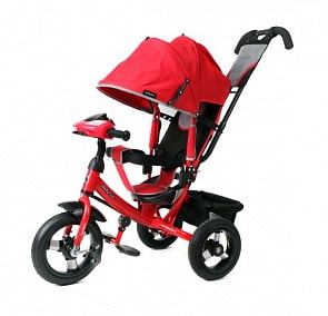 Велосипед 3-колесный Comfort, колеса 12 x 10 Air Car1, красный (Moby Kids, 641084)