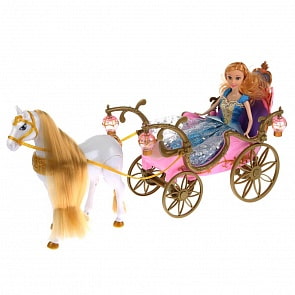 Карета с куклой и лошадью 252A, свет и звук (B1670581)