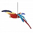 Попугай Ара, красный летящий, 76 см  - миниатюра №4