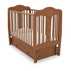 Кровать детская Гандылян К-2006- 2м Мишель маятник универсальный, вишня (Gandylyan, GAN-К 2006-2м_вишня)