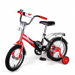 Детский велосипед 14", красно-черный (Mustang, GW14P-BWsim) - миниатюра