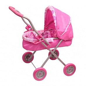 Зимняя коляска розовая (Gulliver, 22-13098)