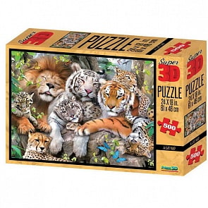 Пазл 3D 500 - Кошачий сон (Prime 3D, 10001-SBM)