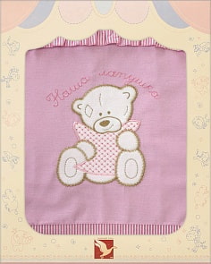 Постельное белье Лапушки, 3 предмета, цвет – розовый (Золотой Гусь, 2226-z)