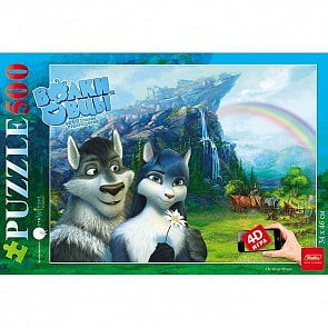 Пазлы 500 элементов - 4D-Безумное превращение. Волки и овцы (Hatber, 500ПЗ2_15559)