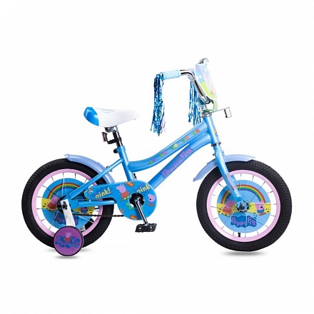 Детский велосипед Navigator Peppa Pig, колеса 14", стальная рама, стальные обода, ножной тормоз 