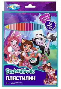 Пластилин 12 цветов из серии Enchantimals, со стеком (Centrum, 88617)