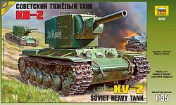 Модель для склеивания - Советский тяжелый танк КВ-2 (Звезда, 3608з) - миниатюра