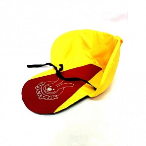 Утеплитель для санок универсальный с ремешком – Шустрик, желтый/красный (Барс, 7626)