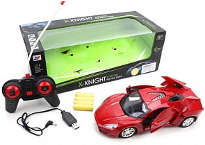 Машина р/у на аккумуляторе, 5 каналов, свет, открываются двери, USB шнур (Наша Игрушка, 345-209)