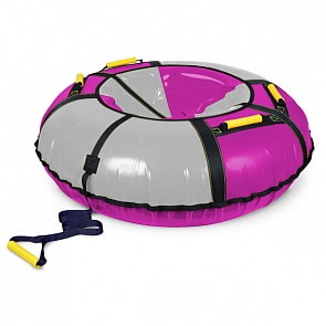 Тюбинг ТБ1К-1100, баклажан/серебро, 120 см (Ника, ТБ1К-110 БАКЛАЖАН/СЕРЕБРОsim)