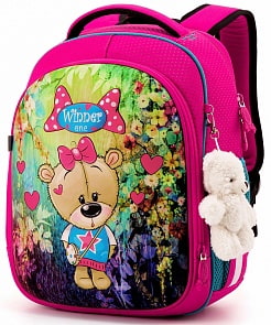 Ранец Winner One 6011 с брелоком мишка (Winner, 6011)