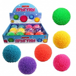 Мяч-прыгун - Снежок со светом, диаметр 6,5 см (1Тоу, Т15227) (ассортимент)