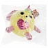 Мягкая игрушка - Кругляш с пайетками в сердечке, желтый, 16 см  - миниатюра №4