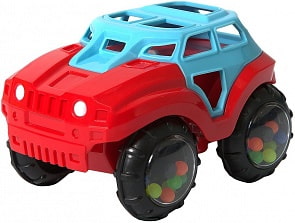 Машинка-неразбивайка сине-красная (ЯиГрушка, 12023ЯиГ)