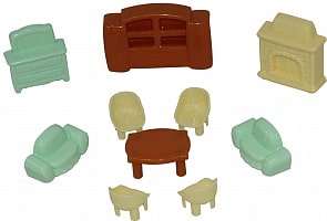 Набор мебели для кукол, 10 элементов (Полесье, П-49346)