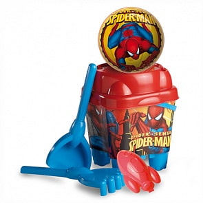 Песочный набор "Спайдермен" с ведром - крепостью (Unice, UN 23306)