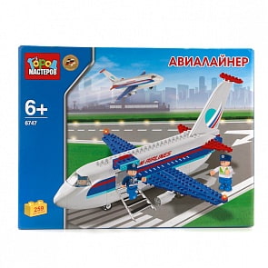 Конструктор «Город мастеров» - Авиалайнер (Город мастеров, BB-6747-Rsim)