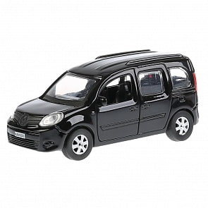 Металлическая инерционная машина – Renault Kangoo, 12 см, открывающиеся двери, черный (Технопарк, KANGOO-BK)
