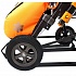 Санки-коляска Snow Galaxy City-2-1 - Панда на оранжевом, на больших колесах Eva, сумка, варежки  - миниатюра №6