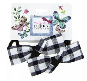 Набор резинок для волос Lukky Fashion - Клетки, 2 штуки (Lukky, Т18470)