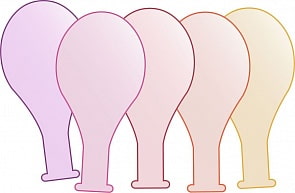 Воздушные шарики, 5 штук (BubaBloon, 04007)