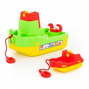 Набор №402: буксир Лагуна и кораблик №4 (Полесье, 41227) (ассортимент)