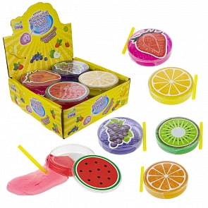 Набор Слайм Тайм - Надувная мяшка Bubble Gum с ароматом фруктов, 4 вида (1toy, Т17794) (ассортимент)