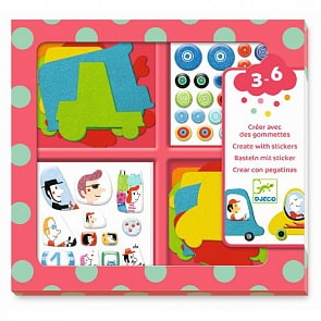 Набор для творчества - Машины (Djeco, 09051)