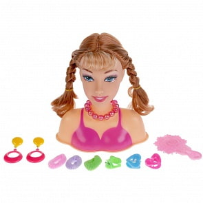 Кукла-манекен для создания причесок, с аксессуарами (B1707118)