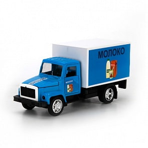 Машина металлическая инерционная - ГАЗ 3307 – Молоко, со светом и звуком (Технопарк, CT10-055-25sim)