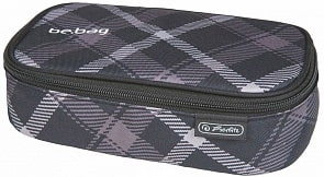 Пенал-косметичка be.bag BeatBox - Black Checked, без наполнения (Herlitz, 11410651)