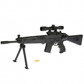 Автомат с оптическим прицелом, на подставке, с пулями (1B02060)