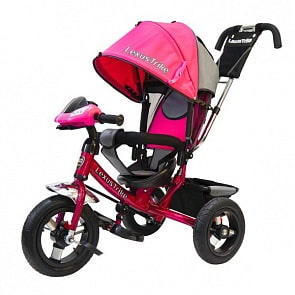 Трехколесный велосипед - Lexus Trike, колеса 12" и 10", розовый, свет и звук (Lexus Trike, 950M2-N1210-PINKsim)