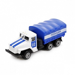 Металлическая машина - Урал, 1:72, съемный тент (Технопарк, CT10-151(U)-BLC) (ассортимент)