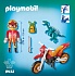 Игровой набор из серии Динозавры: Гоночный мотоцикл с ящером  - миниатюра №1