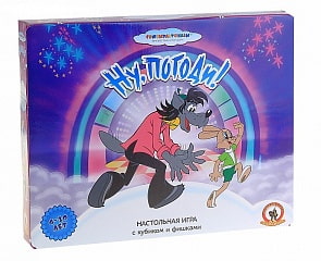Игра настольная-ходилка с фишками и кубиком из серии Союзмультфильм Ну, погоди! (Русский стиль, 03815в)