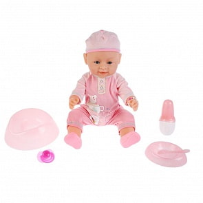 Интерактивный пупс, пьет и писает, закрывает глазки, с аксессуарами, 43 см (B1767342)