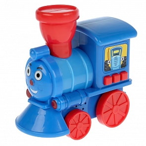 Музыкальный паровозик Синий трактор, свет + звук (Умка, HWA1219047-R)