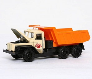 Машина металлическая инерционная - Урал самосвал со светом и звуком (Технопарк, CT-1054-DUMP-Bsim)