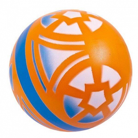 Мяч диаметр 200 мм. Василек, окрашенный по трафарету 