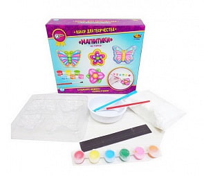 Набор для творчества из серии Я дизайнер - Магнитики из гипса Бабочки (Abtoys, PT-00889)