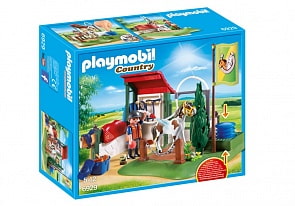 Игровой набор - Грумерская станция для лошадей (Playmobil, 6929pm)