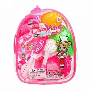 Набор посуды с продуктами, 14 предметов (Наша Игрушка, HT855-22)